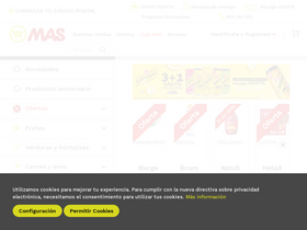 'supermercadosmas.com' screenshot