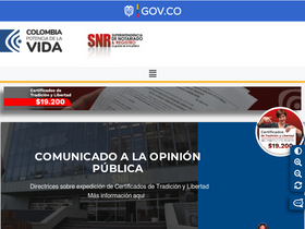 'supernotariado.gov.co' screenshot
