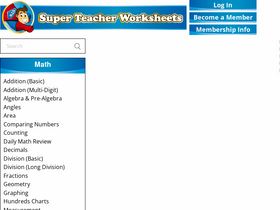 'superteacherworksheets.com' screenshot