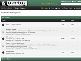 'suprbay.org' screenshot