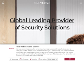 'supremainc.com' screenshot