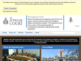 'supremecourt.uk' screenshot