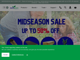 'sure-green.com' screenshot