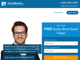 'suretybonds.com' screenshot