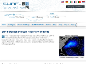 'surf-forecast.com' screenshot