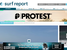 'surf-report.com' screenshot