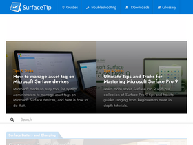 'surfacetip.com' screenshot
