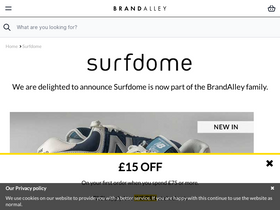 'surfdome.com' screenshot