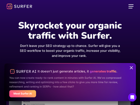 'surferseo.com' screenshot