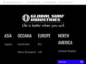 'surfindustries.com' screenshot