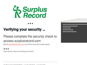 'surplusrecord.com' screenshot