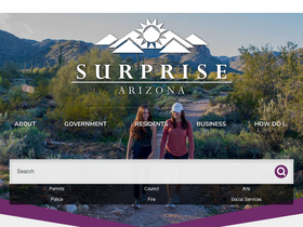'surpriseaz.gov' screenshot
