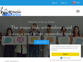 'surveyharbor.com' screenshot