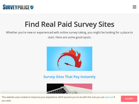 'surveypolice.com' screenshot