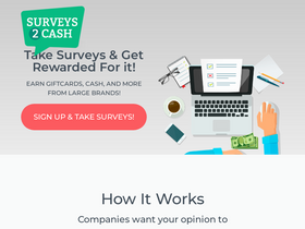 'surveys2cash.com' screenshot