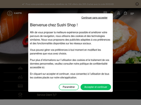 'sushishop.fr' screenshot