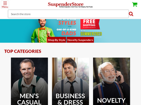 'suspenderstore.com' screenshot
