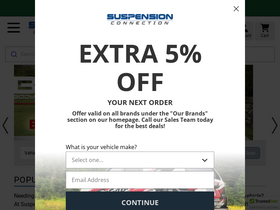 'suspensionconnection.com' screenshot