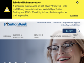 'suttonbank.com' screenshot
