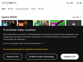 'sverigesradio.se' screenshot