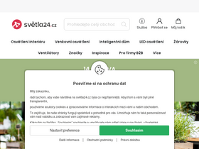 'svetla24.cz' screenshot