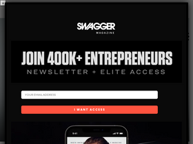 'swaggermagazine.com' screenshot