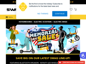 'swagtron.com' screenshot