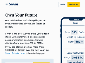 'swanbitcoin.com' screenshot