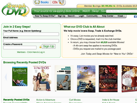 'swapadvd.com' screenshot