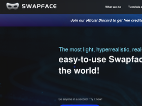 'swapface.org' screenshot