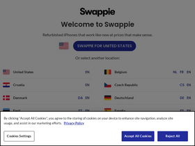 'swappie.com' screenshot