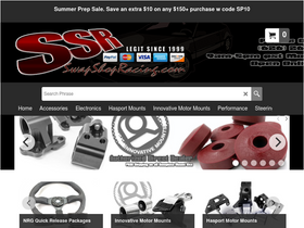'swapshopracing.com' screenshot