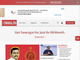 'swarajyamag.com' screenshot