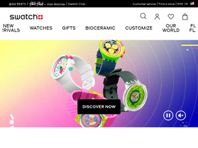 'swatch.com' screenshot