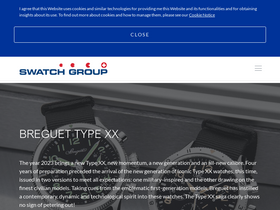 'swatchgroup.com' screenshot