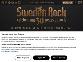 'swedenrock.com' screenshot
