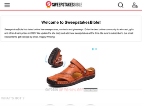 'sweepstakesbible.com' screenshot
