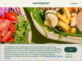 'sweetgreen.com' screenshot