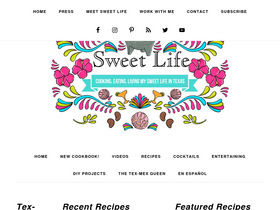 'sweetlifebake.com' screenshot