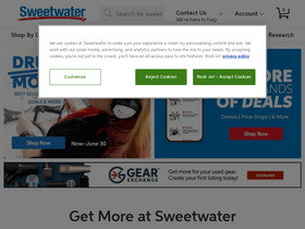 'sweetwater.com' screenshot