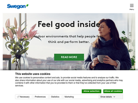 'swegon.com' screenshot