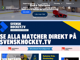 'swehockey.se' screenshot