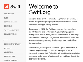'swift.org' screenshot