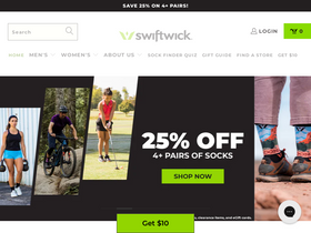 'swiftwick.com' screenshot