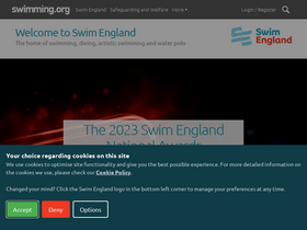 'swimming.org' screenshot