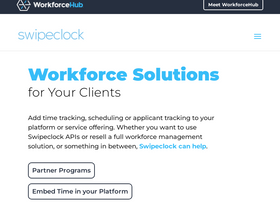 'swipeclock.com' screenshot