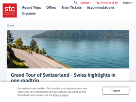 'switzerlandtravelcentre.com' screenshot