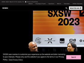 'sxsw.com' screenshot