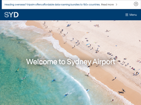'sydneyairport.com.au' screenshot