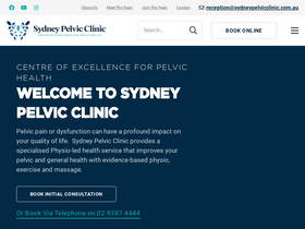 'sydneypelvicclinic.com.au' screenshot